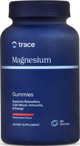 Trace Minerals Gummies de Magnésium, 120 compotes saveur pastèque, vue de face