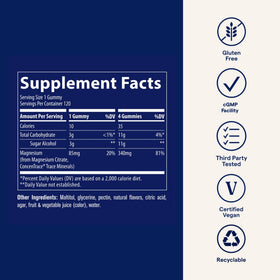 Trace Minerals Gummies de Magnésium 120 pièces en main