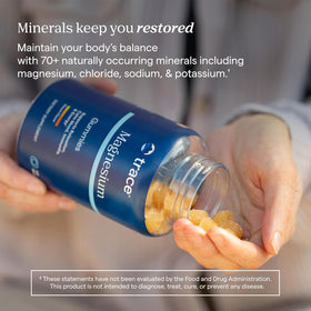 Trace Minerals Gummies de Magnésium, vue de côté de l'emballage