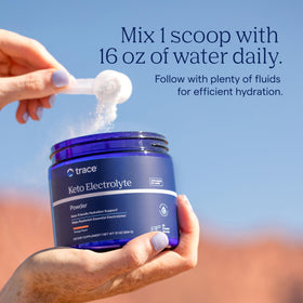 Trace Minerals Hydro Pak Électrolytes Keto Orange 55 Portions mélange dans l'eau