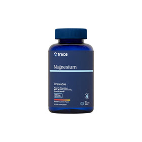 Trace Minerals Magnésium Chewable 120 comprimés framboise citron vue de face