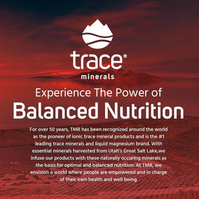Trace Minerals Magnésium Chewable sur fond blanc