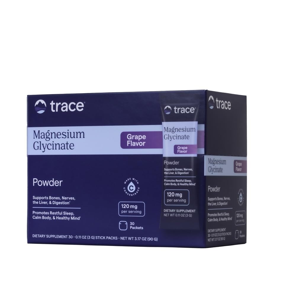 Trace Minerals Magnésium Glycinate 120mg stick pack vue avant