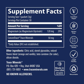 Trace Minerals Magnesium Glycinate packaging side view