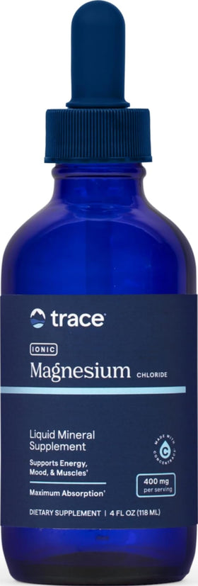 Trace Minerals Magnésium Ionique Liquide 400 mg vue avant avec étiquette
