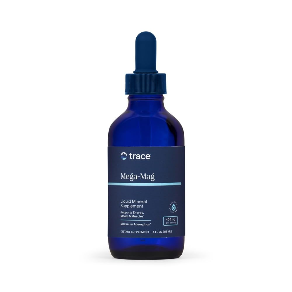 Trace Minerals Mega-Mag 120 mL vue avant avec bouchon doseur