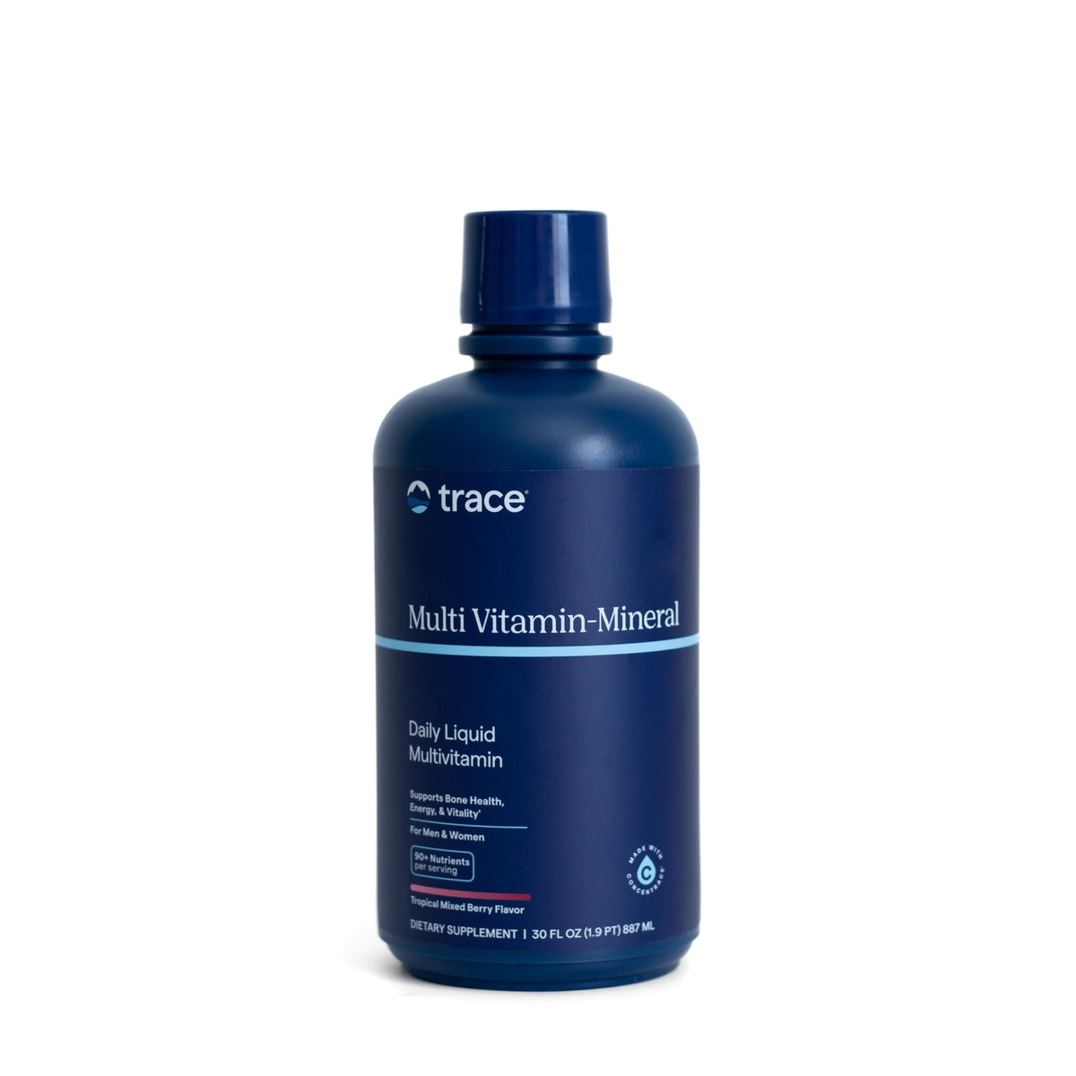 Trace Minerals Multivitamine Liquide 72+ Minéraux 32 oz vue avant