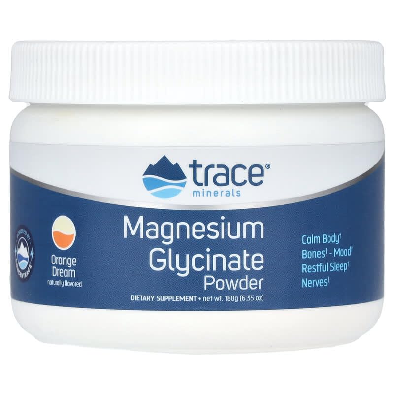 Trace Minerals Poudre de Magnésium Glycinate 240g emballage