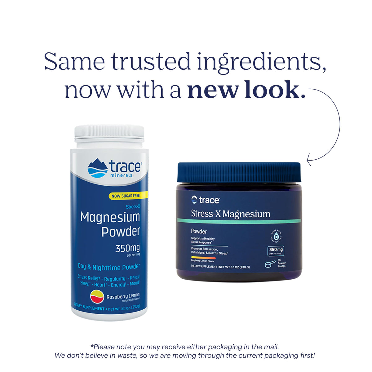 Trace Minerals Poudre de Magnésium Stress-X 350mg Framboise Citron mélange dans un verre