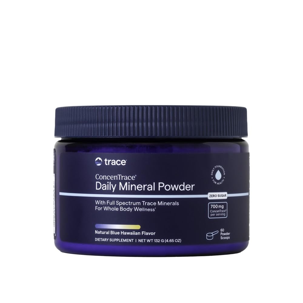 Trace Minerals Poudre Minérale ConcenTrace 60 Portions vue de face
