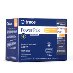 Trace Minerals Power Pak Mélange Électrolytique Orange Mangue paquet avant