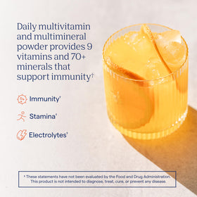 Trace Minerals Power Pak Poudre Électrolyte Tangerine vue de côté