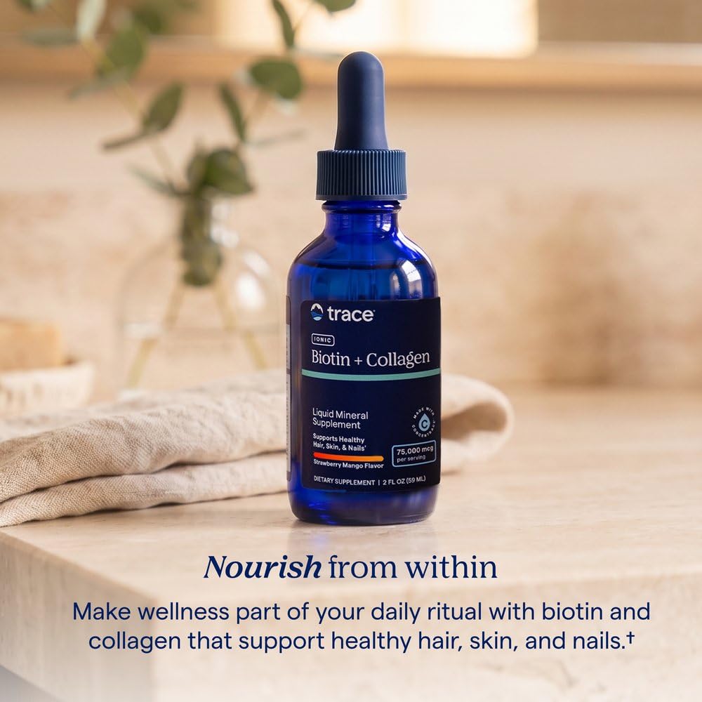 Trace Minerals produit de complément alimentaire avec arrière-plan naturel