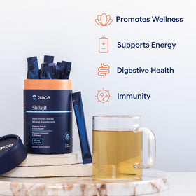 Trace Minerals Shilajit Honey Sticks en utilisation