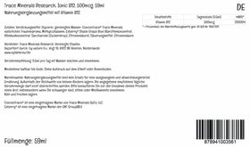 Trace Minerals Vitamine B12 Liquide Ionique 1000 mcg 2 oz côté