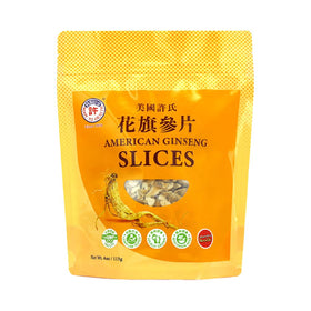 Tranches de ginseng américain Hsu's 227g vue de face