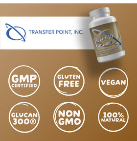 Transfert Point Beta 1,3D Glucan 100 mg 180 capsules avec une cuillère