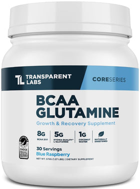 Transparent Labs BCAA Glutamine 8000 mg pot vue de face