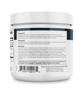 Transparent Labs Creatine HMB 281g en action lors d'un entraînement
