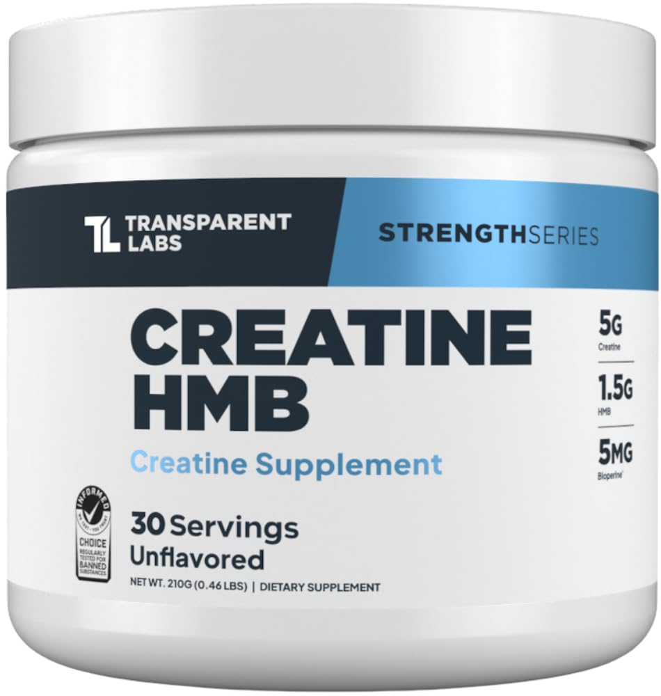 Transparent Labs Creatine HMB 281g vue de face