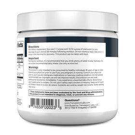 Transparent Labs Creatine HMB 340g et des haltères