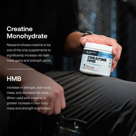 Transparent Labs Creatine HMB étiquette avec ingrédients et dosage