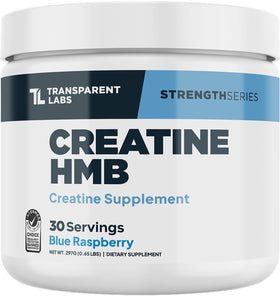 Transparent Labs Creatine HMB pot 30 portions framboise bleue vue avant