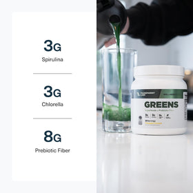 Transparent Labs Prébiotiques Verts ingrédients principaux