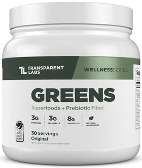 Transparent Labs Prébiotiques Verts poudre superaliment 30 portions