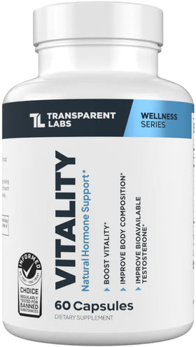 Transparent Labs Vitality Complément Alimentaire 60 Capsules vue de face