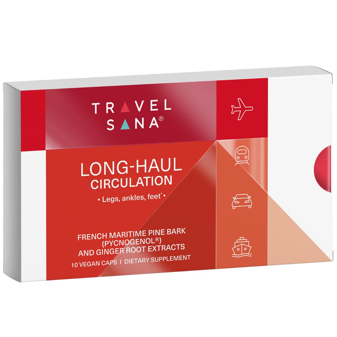TRAVELSANA Pycnogenol 100mg gélules véganes avant de partir