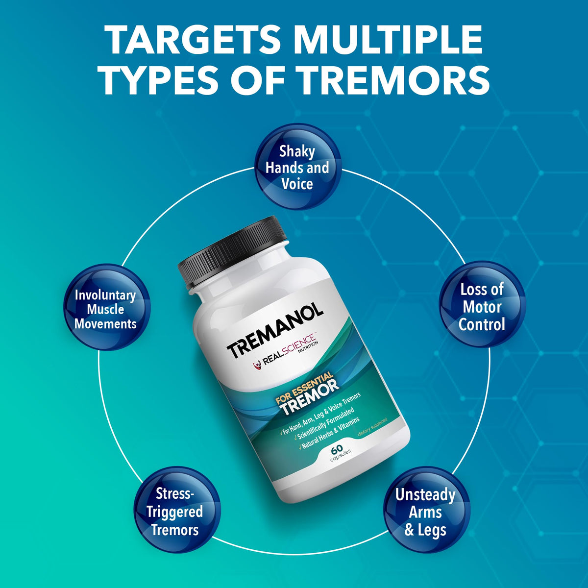 Tremanol Complément Alimentaire 60 Capsules sur un fond neutre