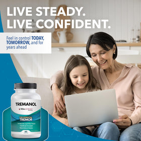 Tremanol Complément Alimentaire avec une capsule ouverte montrant la taille