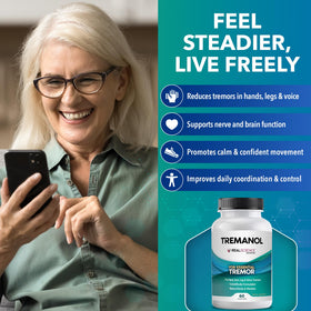 Tremanol Complément Alimentaire flacon avec capsules visibles