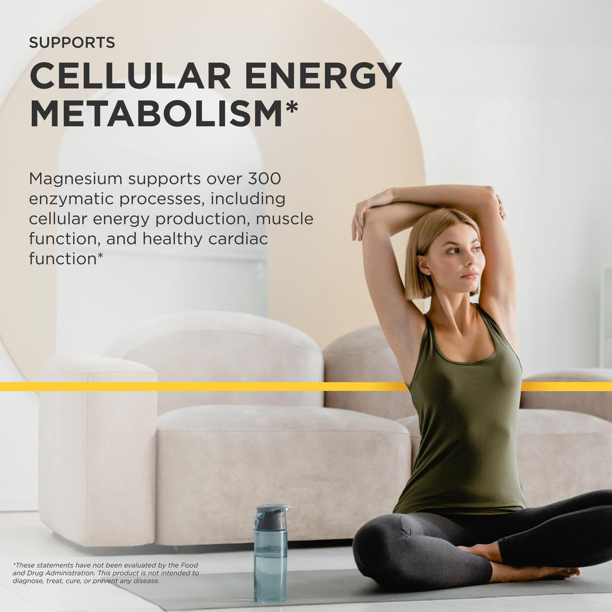 Tri-Magnesium Integrative Therapeutics bottle with a measuring spoon