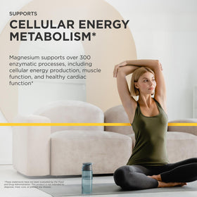 Tri-Magnesium Integrative Therapeutics bottle with a measuring spoon