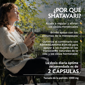 TRIBE ORGANICS Shatavari, capsules sur une table