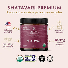 TRIBE ORGANICS Shatavari, emballage et étiquette