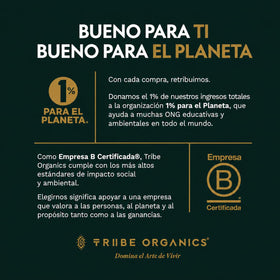 TRIBE ORGANICS Shatavari, étiquette détaillant les ingrédients