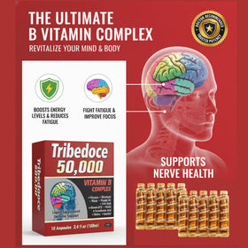 Tribedoce B-Complex 100 ml ampoules sur fond blanc