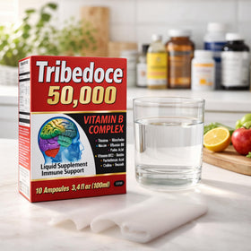 Tribedoce B-Complex 100 ml présentation avec verre