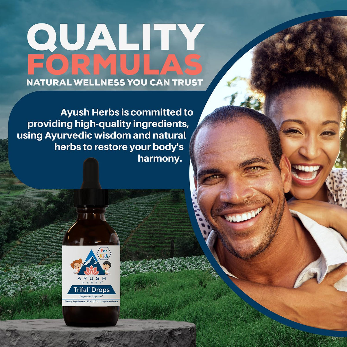Trifal Drops Ayush Herbs pour enfants en utilisation