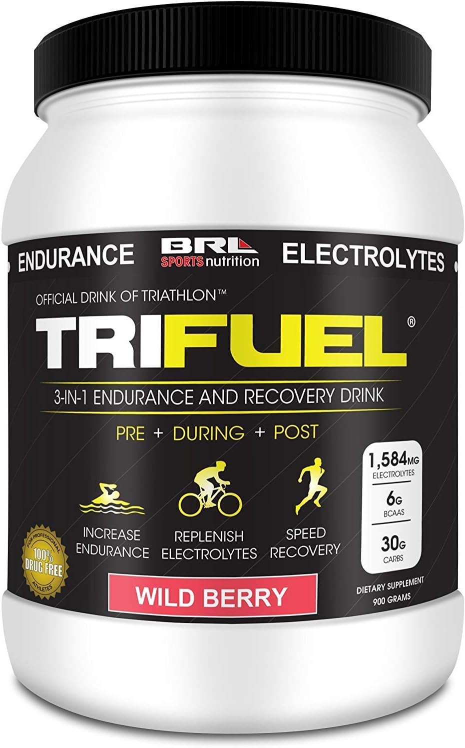 TriFuel 3-en-1 boisson Baies Sauvages vue de face