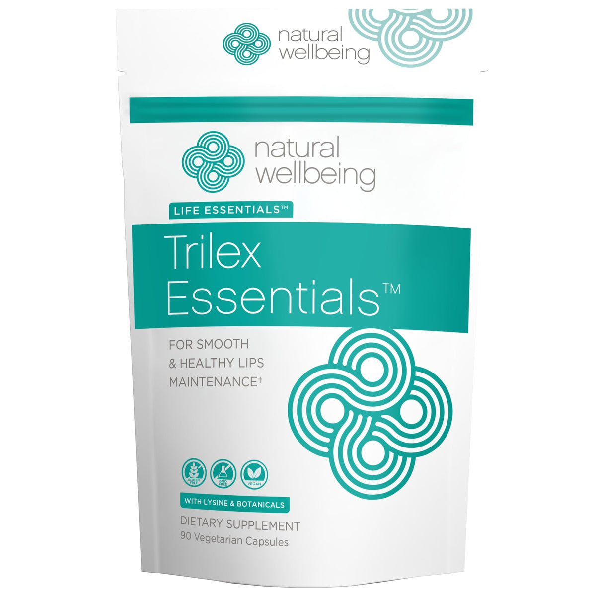 Trilex Essentiels Natural Wellbeing 90 capsules vue avant avec étiquette