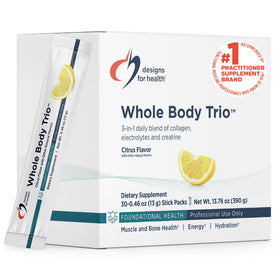Trio Complet Designs for Health avec collagène bovin, créatine et électrolytes
