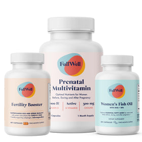 Trio de Fertilité Femmes FullWell, vue avant des capsules