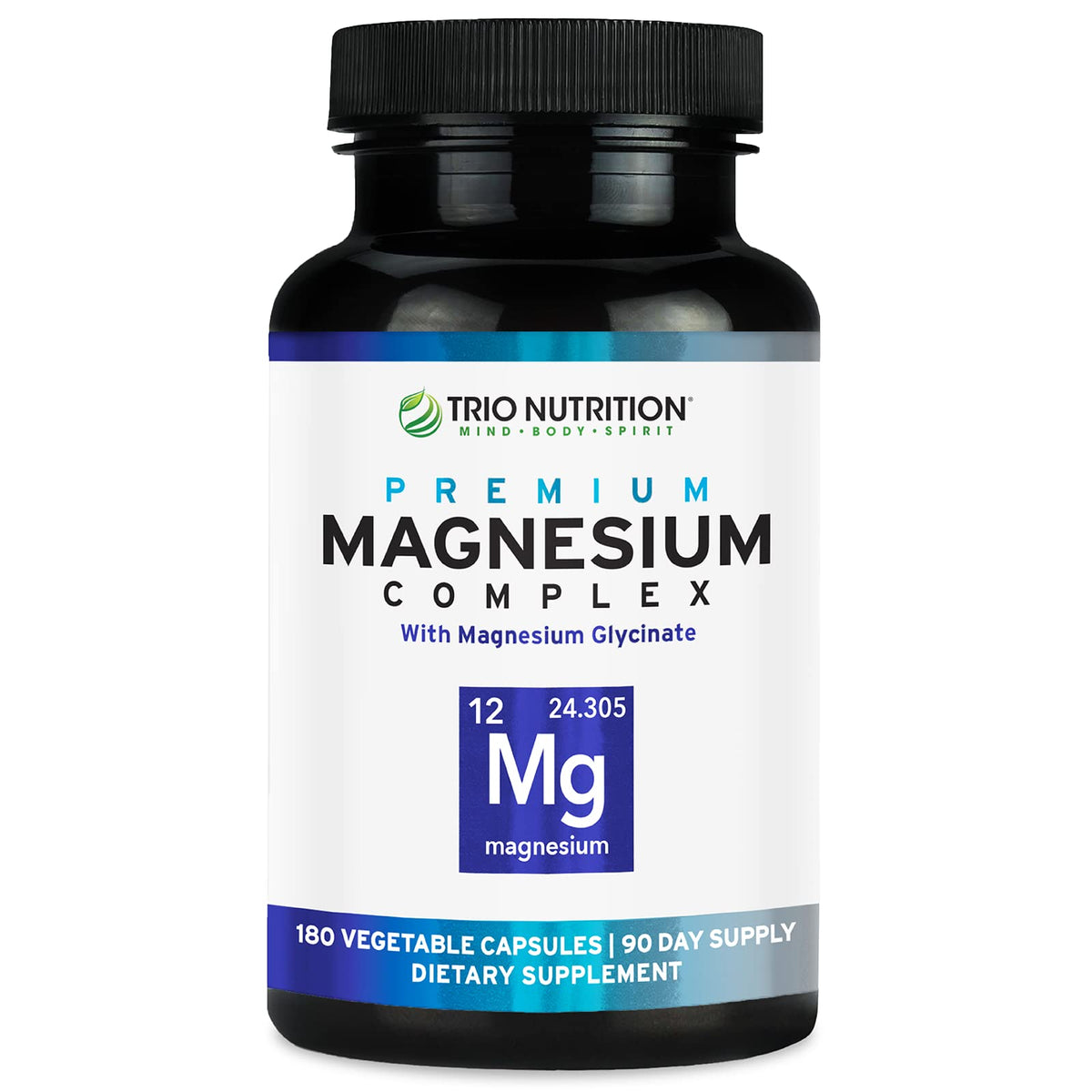 TRIO NUTRITION Complexe de Magnésium Glycinate 420mg, vue de l'avant