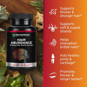 TRIO NUTRITION Hair Abundance Biotine 10 000 mcg - gélules végétales