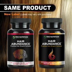 TRIO NUTRITION Hair Abundance Biotine 10 000 mcg - mode de vie actif