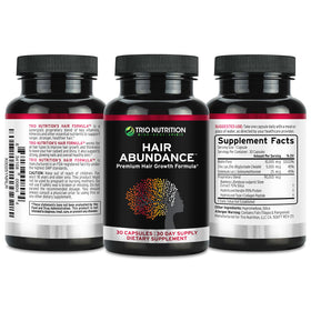 TRIO NUTRITION Hair Abundance Biotine 10 000 mcg - utilisation quotidienne